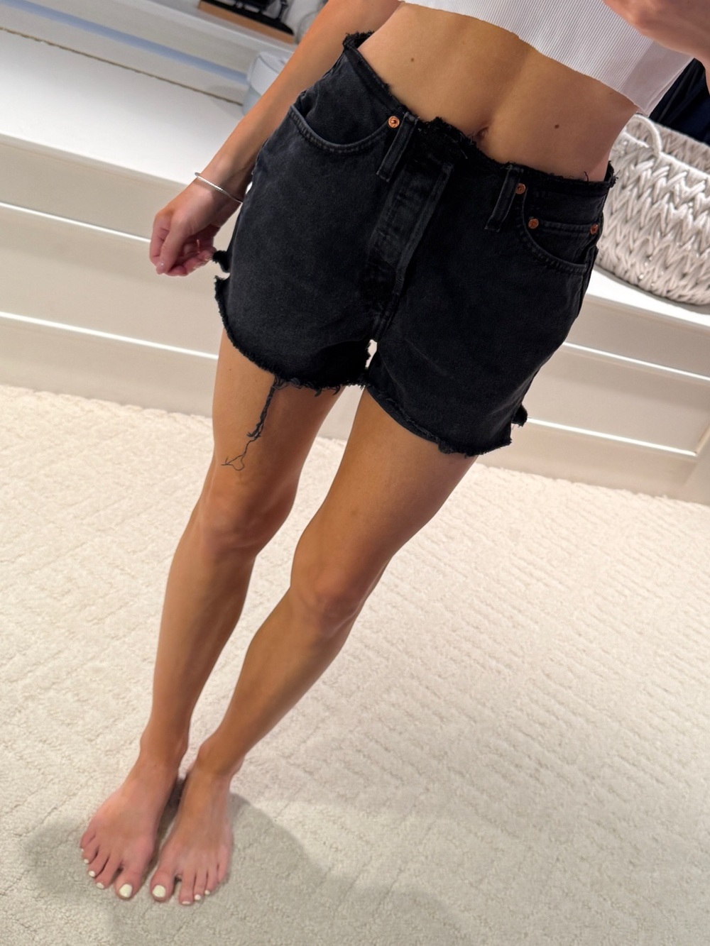 Re/Done Jean Shorts